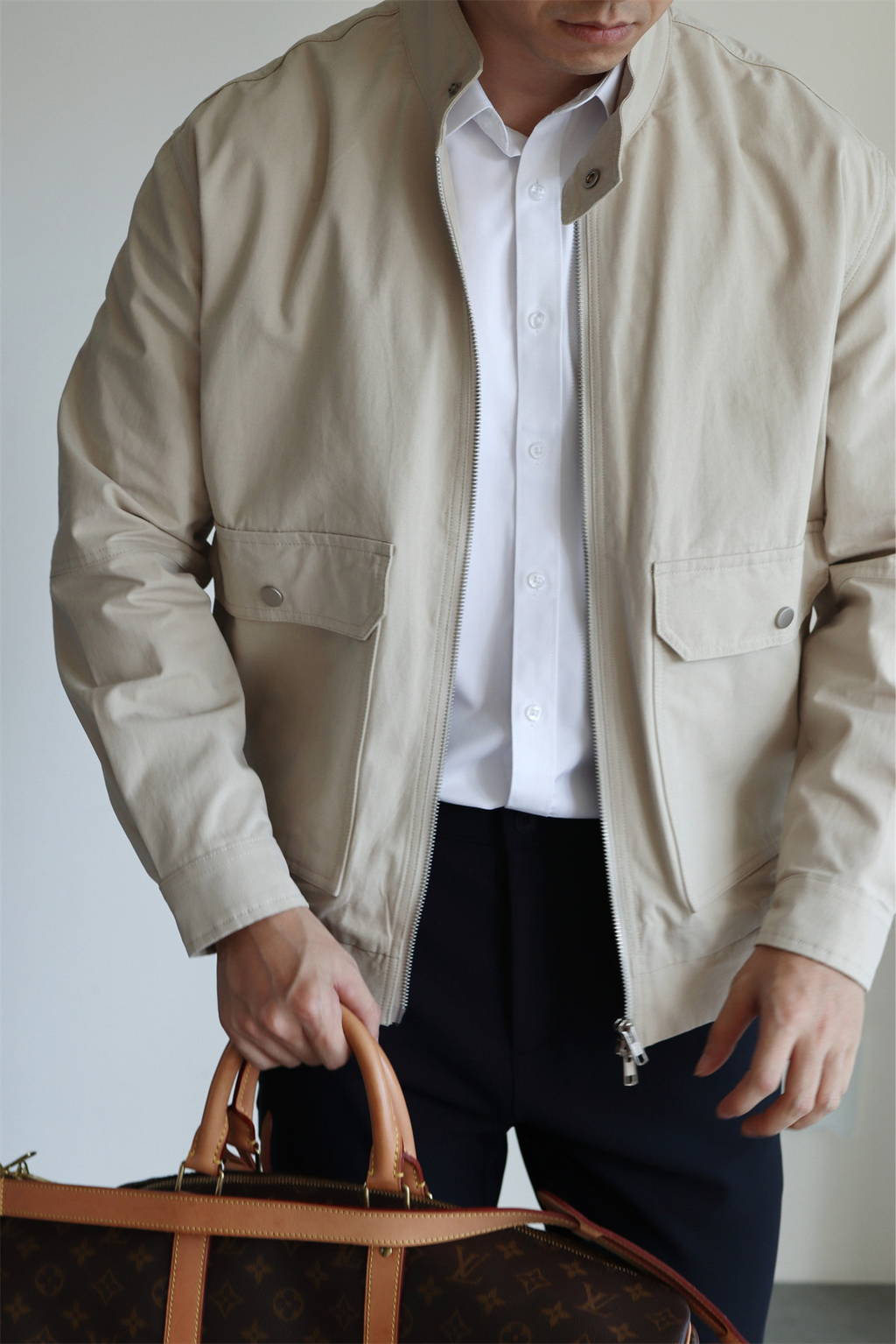 MONSEN Suitory G9 Harrington Washed Cotton Jacket product image