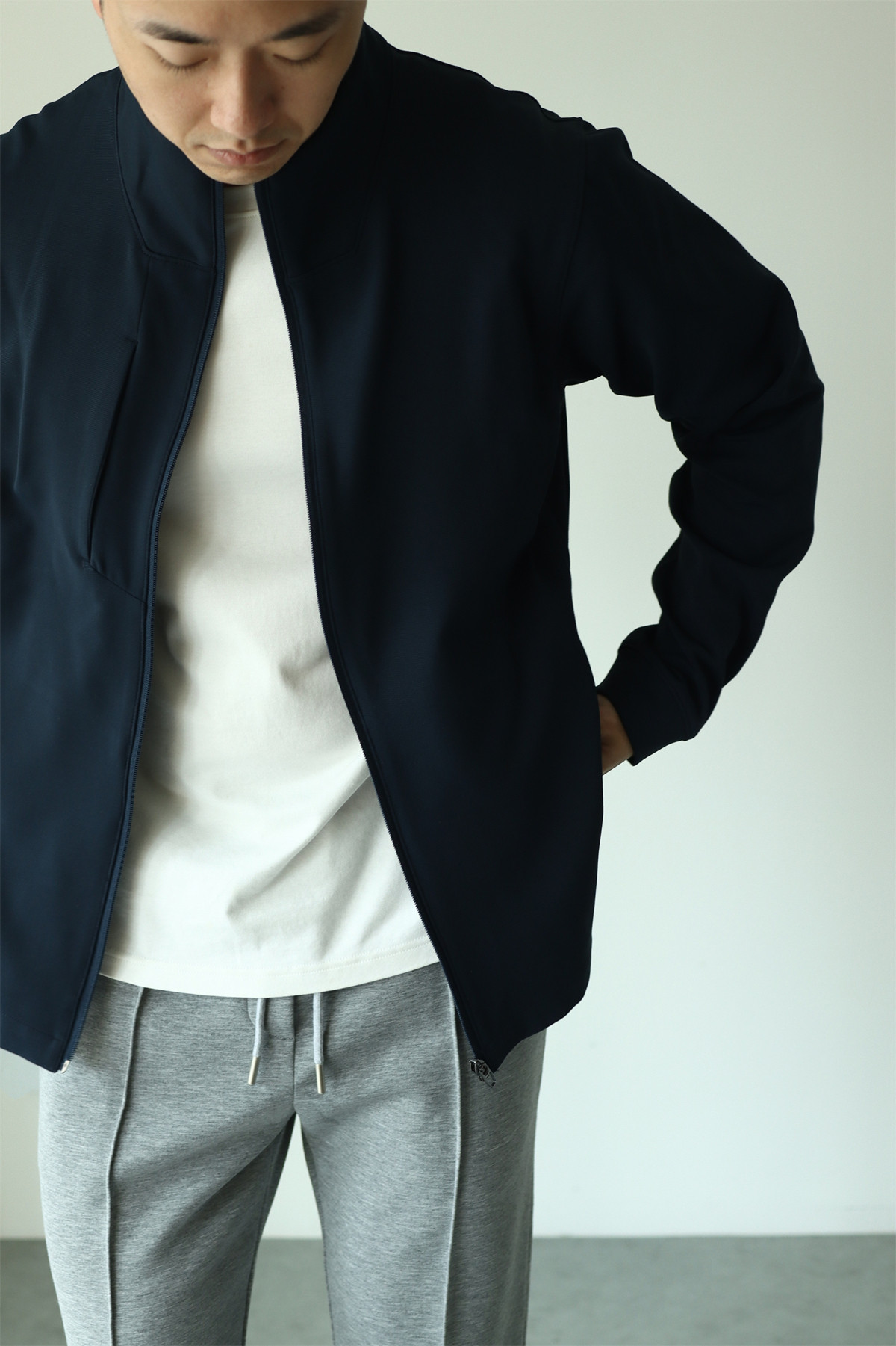 MONSEN Suitory 4-Way Stretch Stand-Collar Outerwear Jacket in Performance Blend product image
