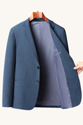 MONSEN Suitory Easy-Care, Wrinkle-Resistant Blazer in Performance Blend front view