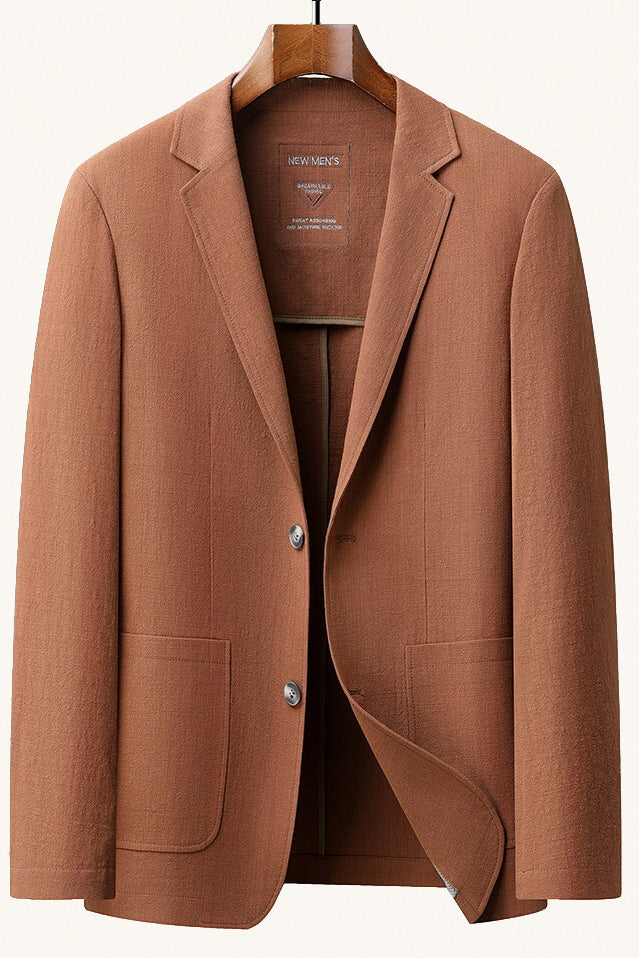 MONSEN Suitory 100% Cotton Single-Breasted Blazer product image