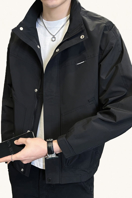 MONSEN Suitory Windproof Stand-Collar Jacket in Performance Blend front view