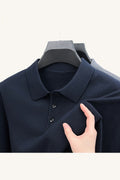 MONSEN Suitory 100% Cashmere Polo Knit front view