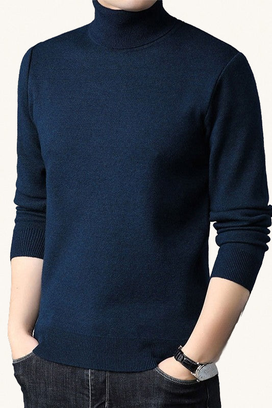 MONSEN Suitory 100% Wool Turtleneck Sweater product image