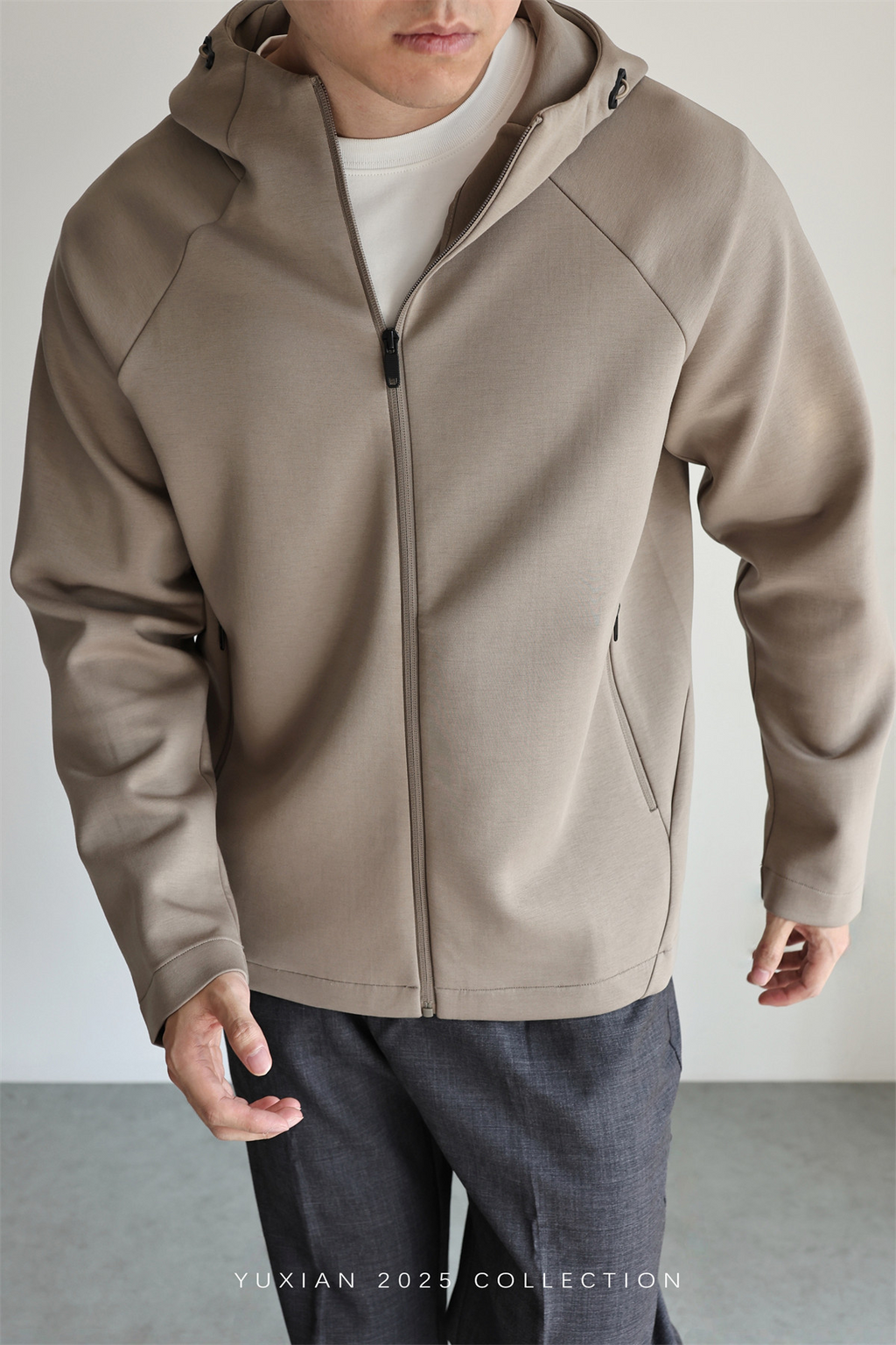 MONSEN Suitory Zero-Pressure Airfeel Cotton Hooded Zip Jacket product image