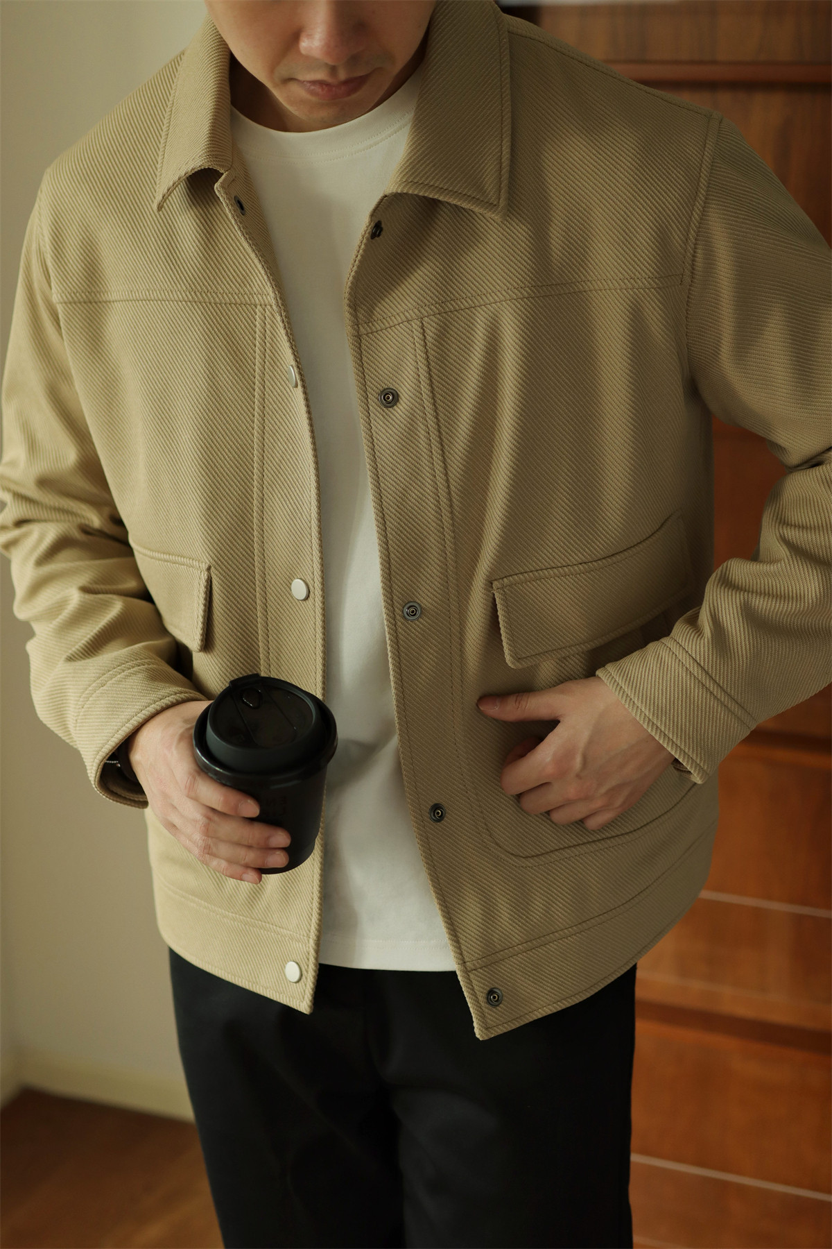 MONSEN Suitory Textured Twill Pocket Work Jacket product image
