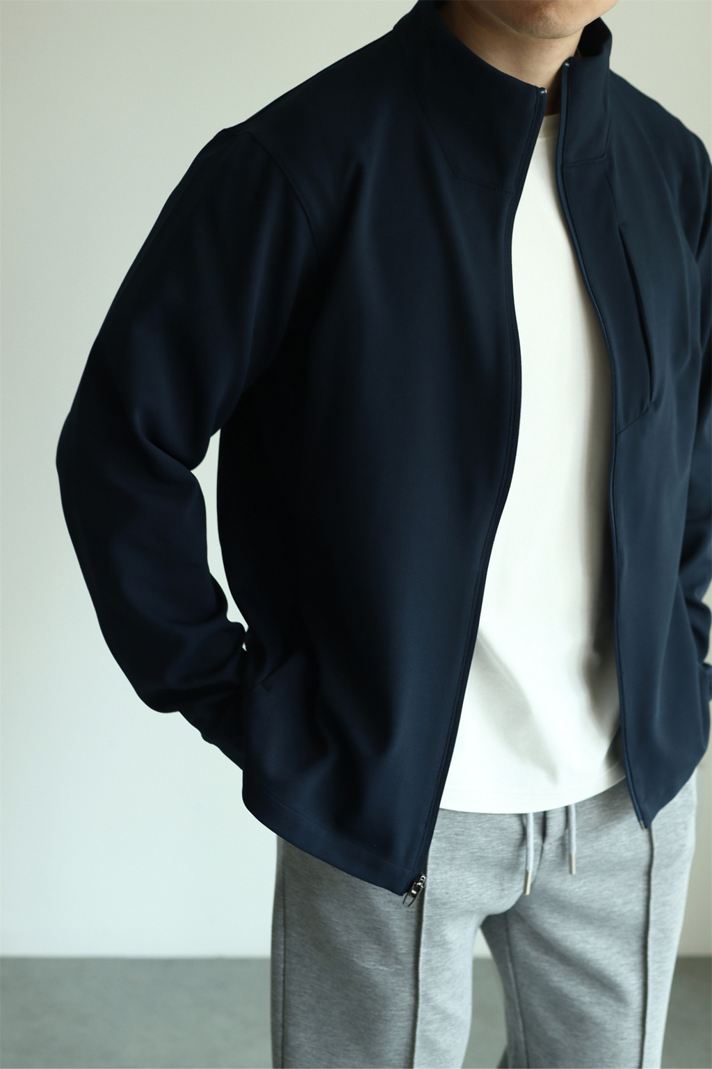 MONSEN Suitory 4-Way Stretch Stand-Collar Outerwear Jacket in Performance Blend product image