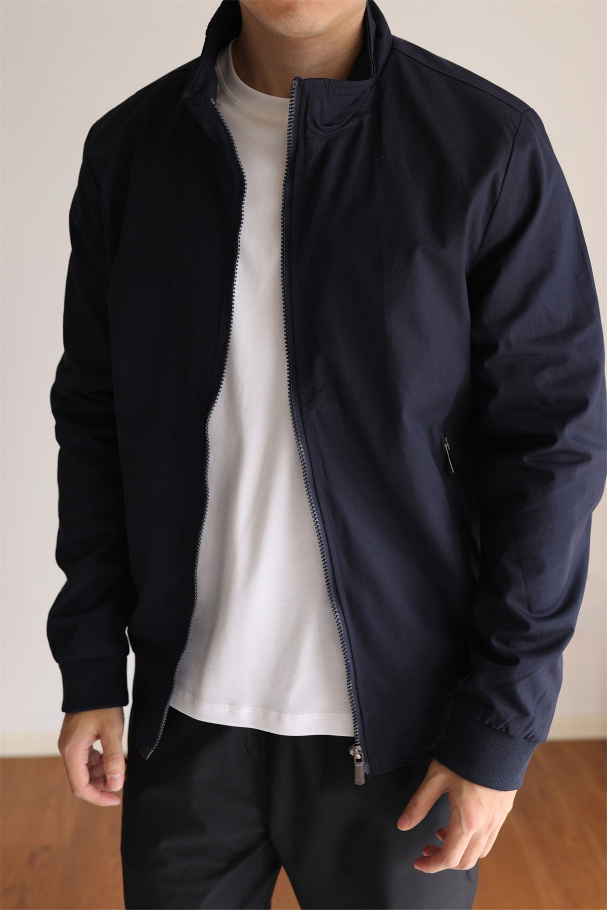 MONSEN Suitory Lightweight G9 Harrington Stand Collar Jacket in Performance Blend product image