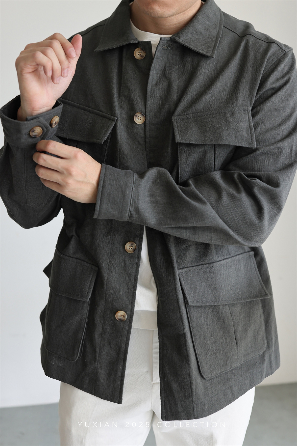 MONSEN Suitory Ramie-Cotton M42 Safari Jacket product image
