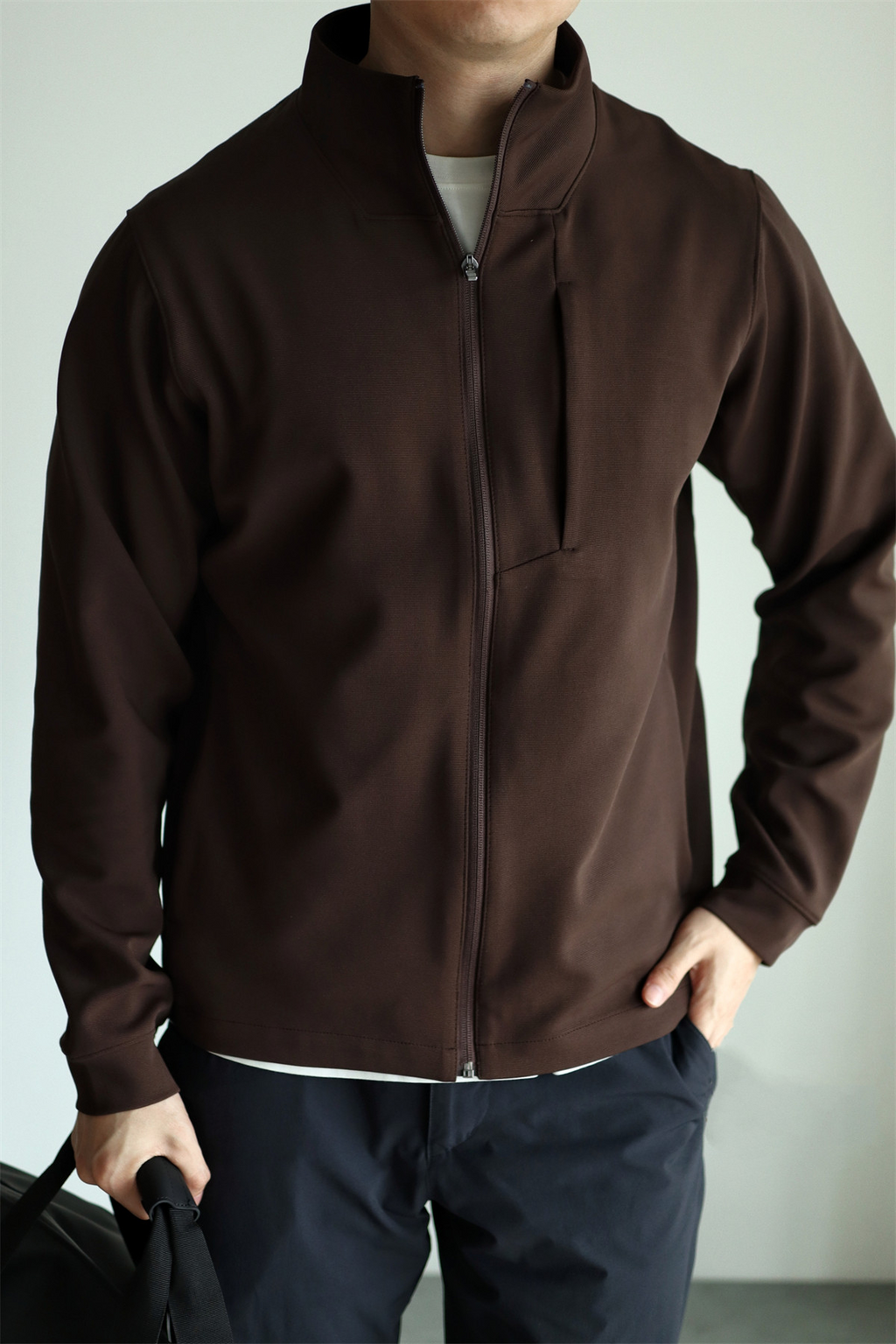 MONSEN Suitory 4-Way Stretch Stand-Collar Outerwear Jacket in Performance Blend product image