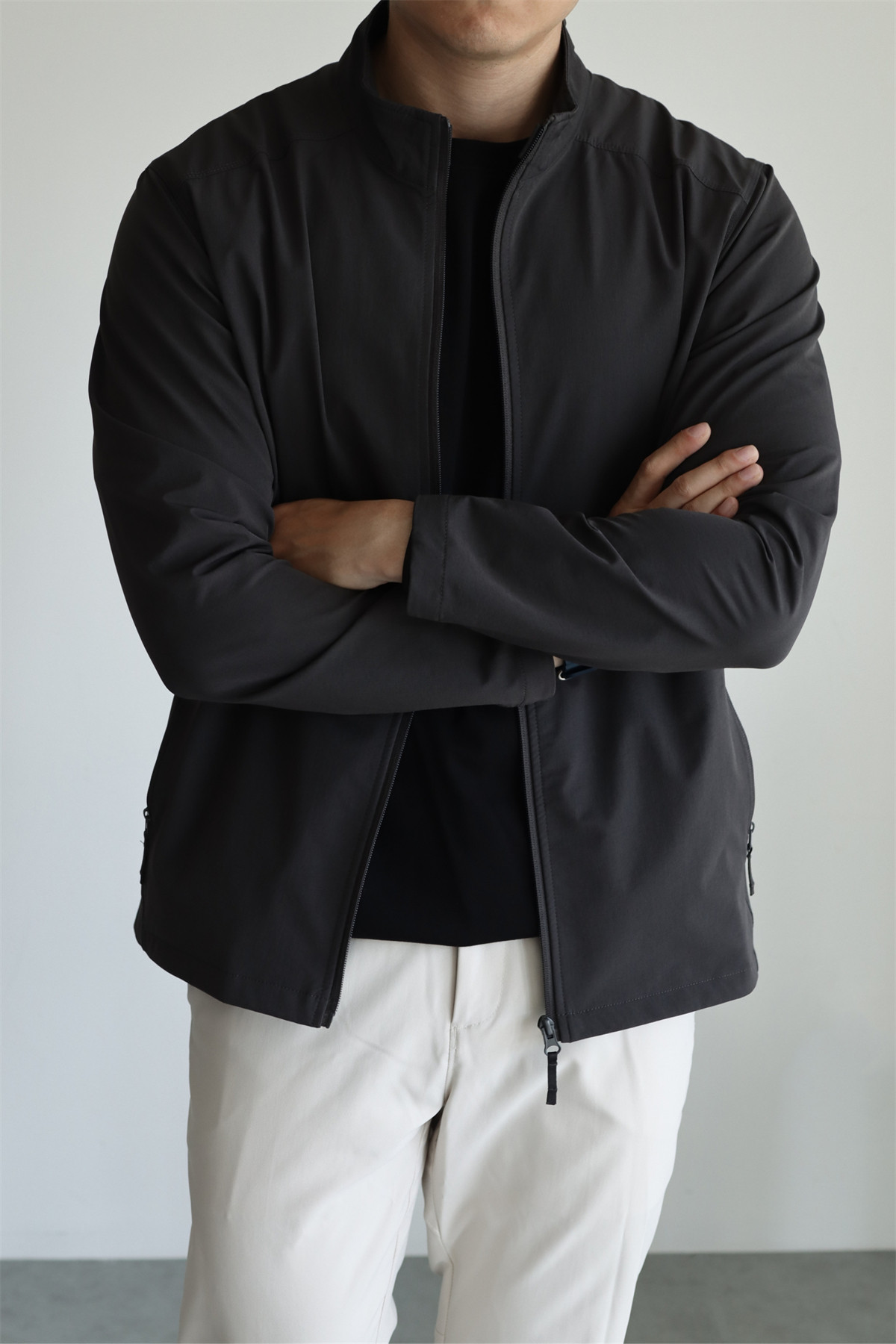 MONSEN Suitory Woven Quick-Dry 4-Way Stretch Outerwear Jacket in Denim product image