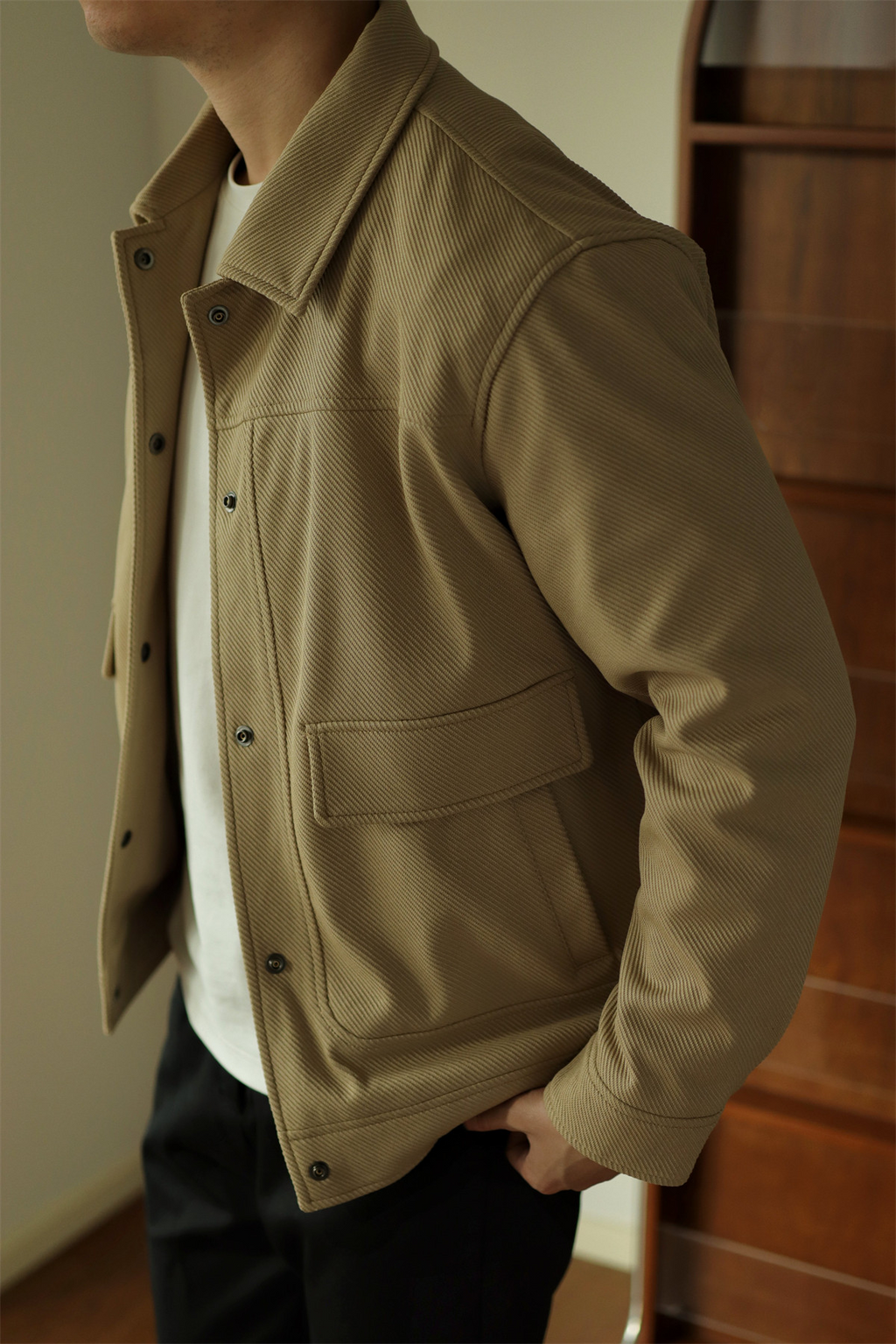MONSEN Suitory Textured Twill Pocket Work Jacket product image