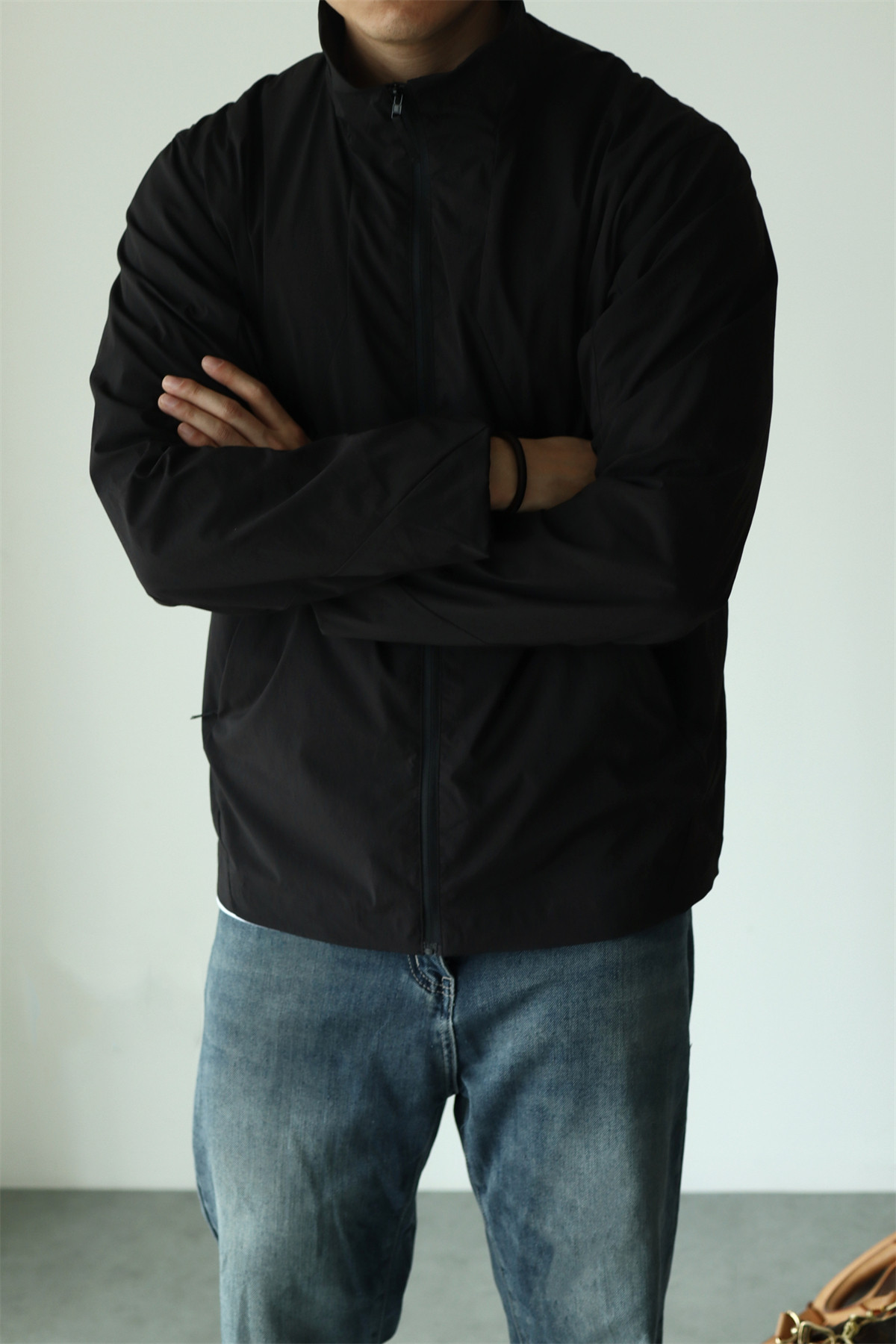 MONSEN Suitory Lightweight Windproof Twill Stand-Collar Jacket product image
