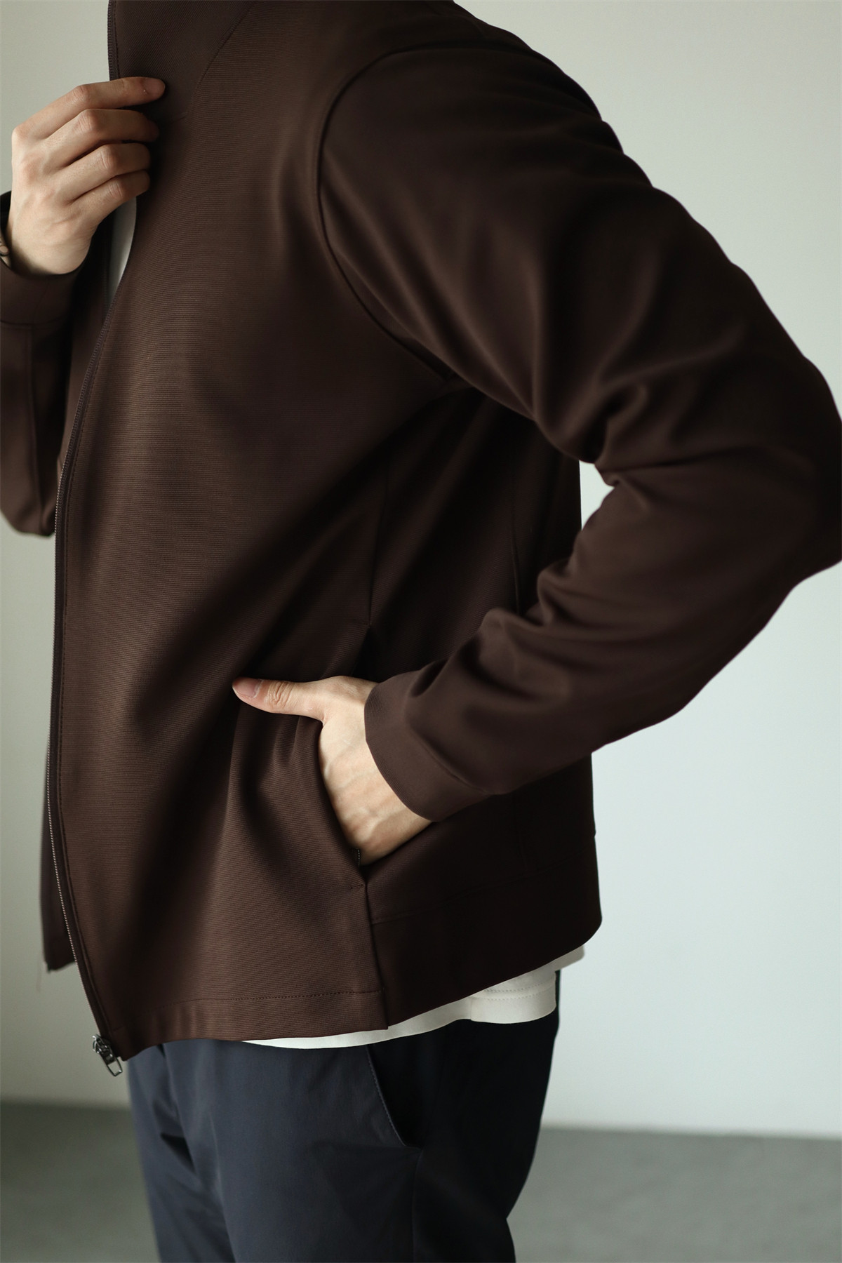 MONSEN Suitory 4-Way Stretch Stand-Collar Outerwear Jacket in Performance Blend product image