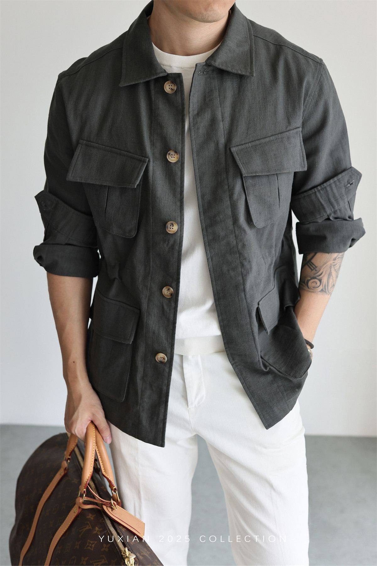 MONSEN Suitory Ramie-Cotton M42 Safari Jacket product image