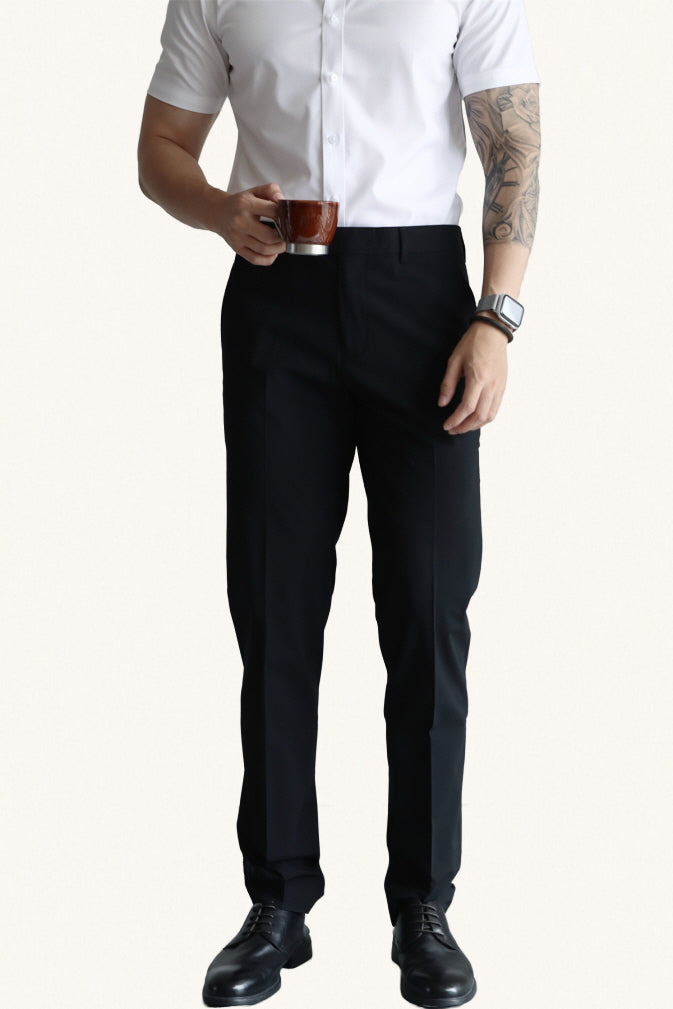 MONSEN Suitory Non-Iron Slim Trousers in Performance Blend product image