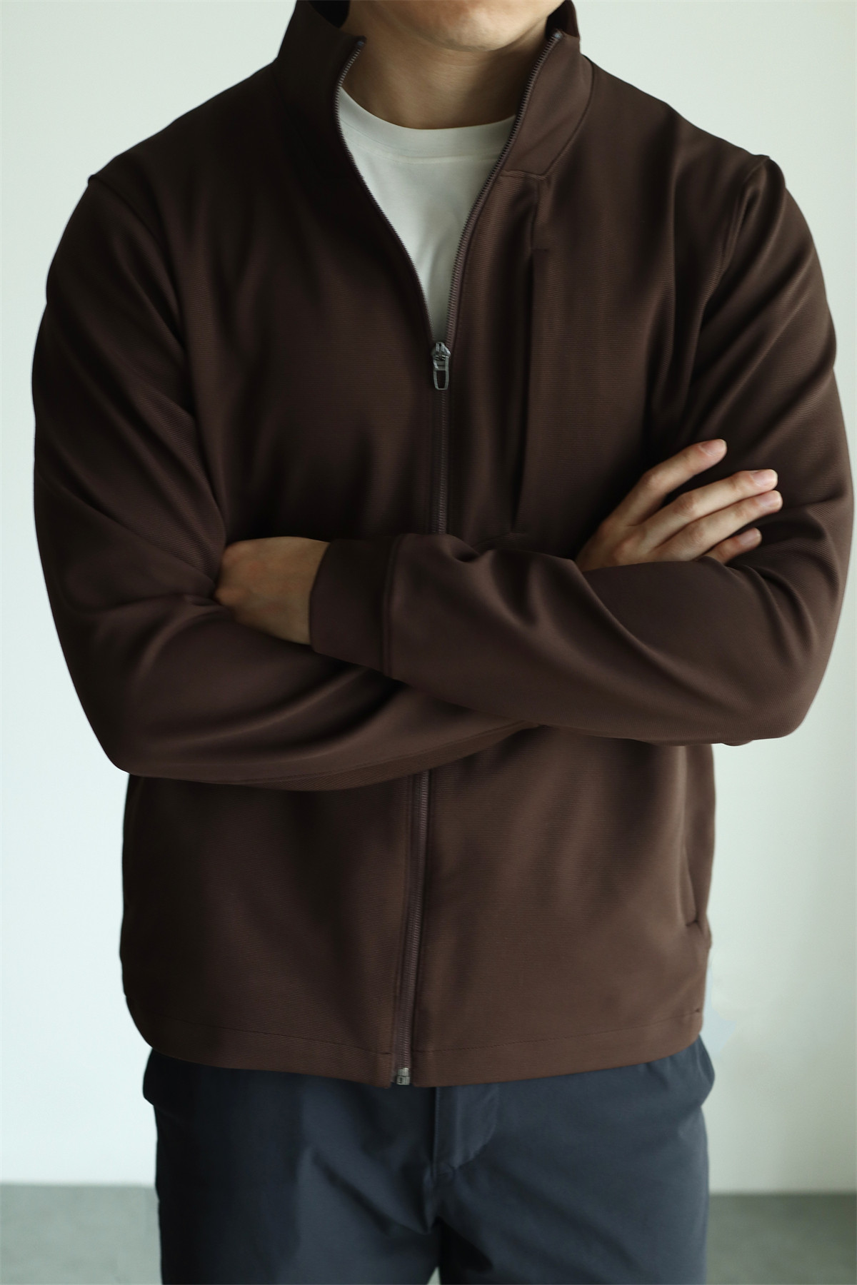 MONSEN Suitory 4-Way Stretch Stand-Collar Outerwear Jacket in Performance Blend product image