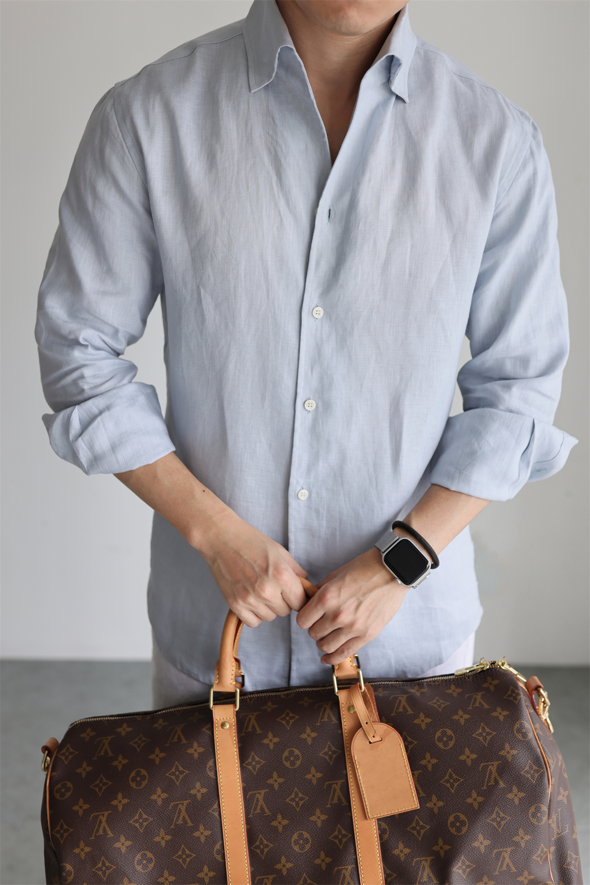 100% Linen One-Piece Collar Shirt