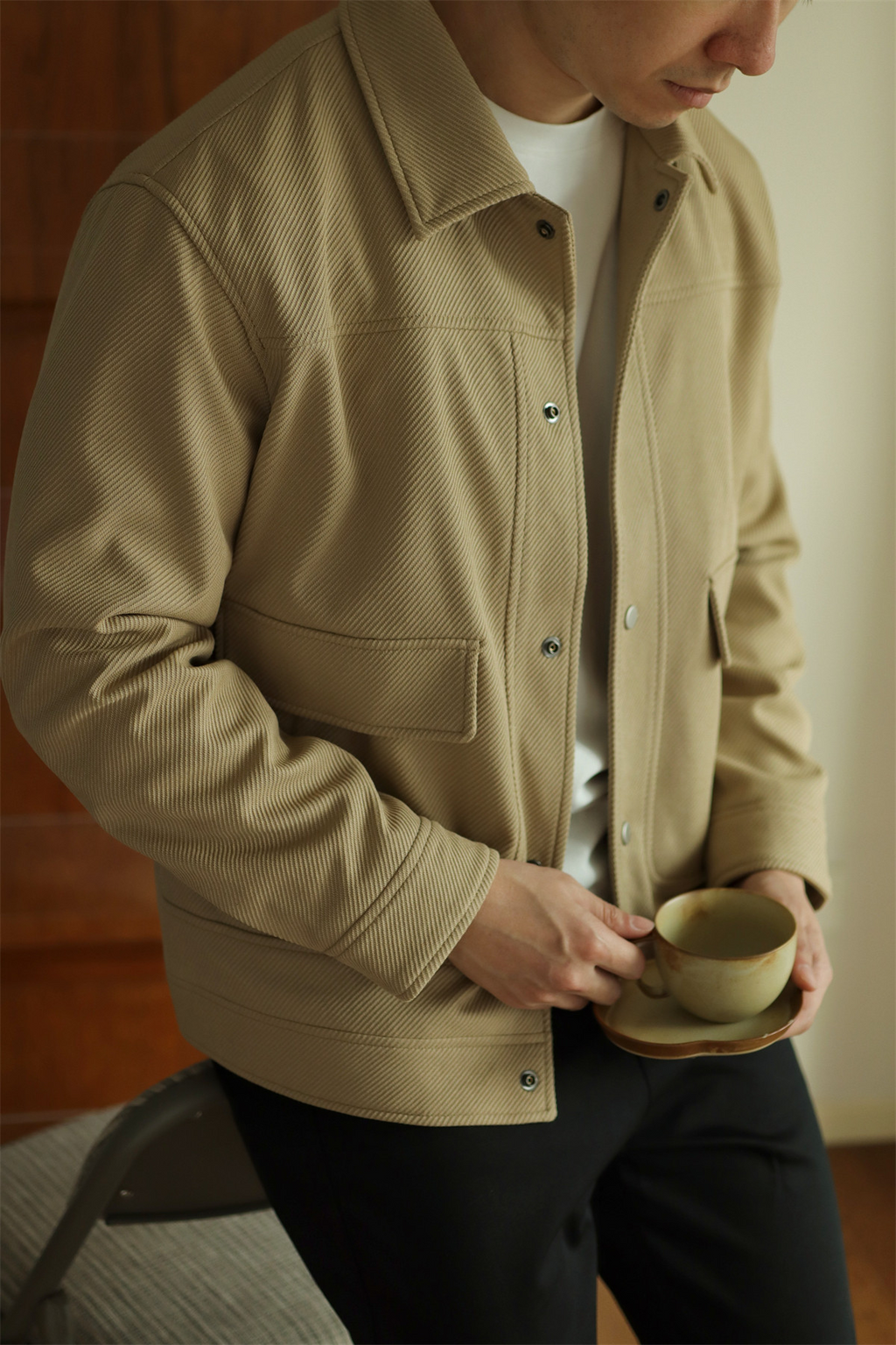 MONSEN Suitory Textured Twill Pocket Work Jacket product image