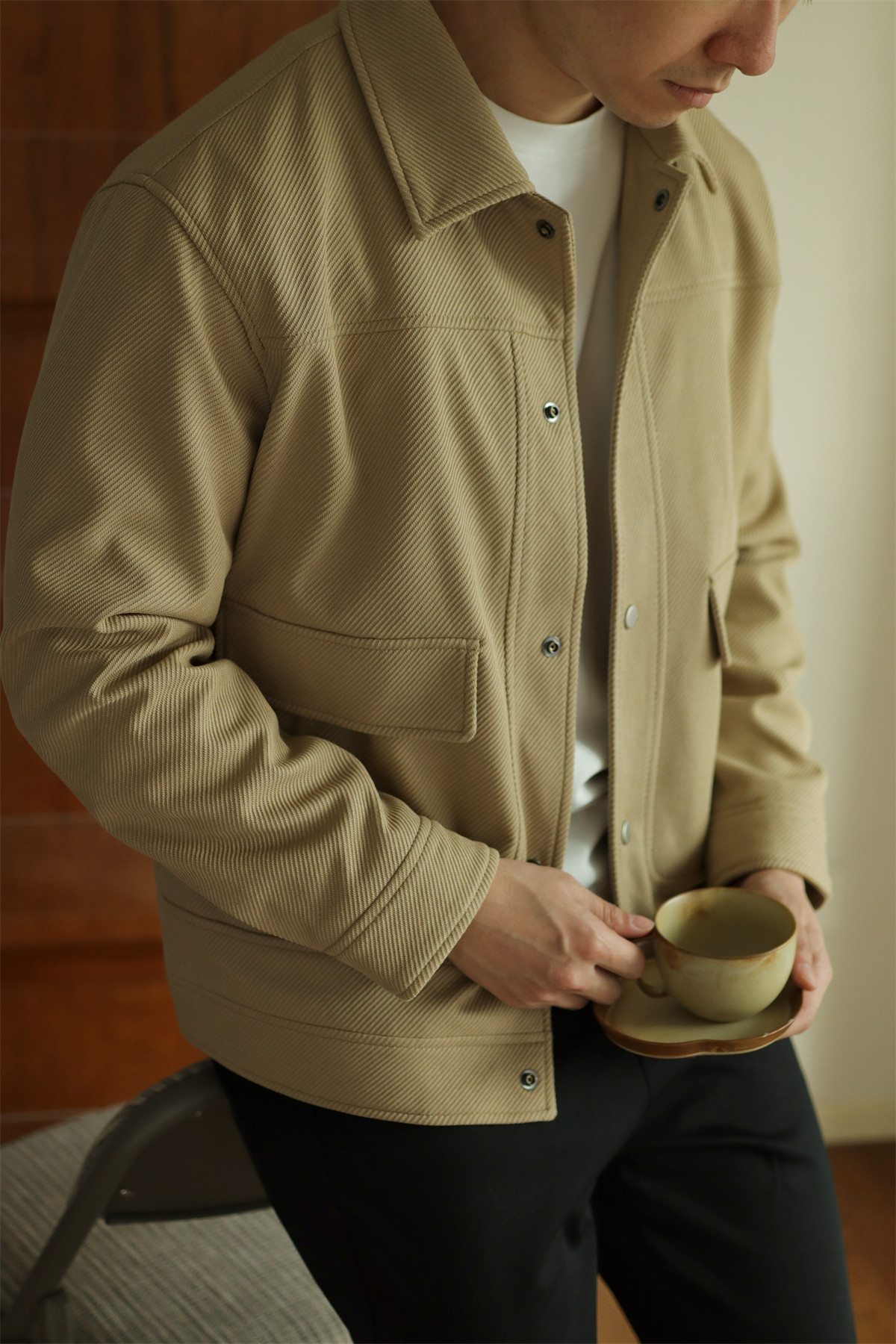 MONSEN Suitory Textured Twill Pocket Work Jacket product image