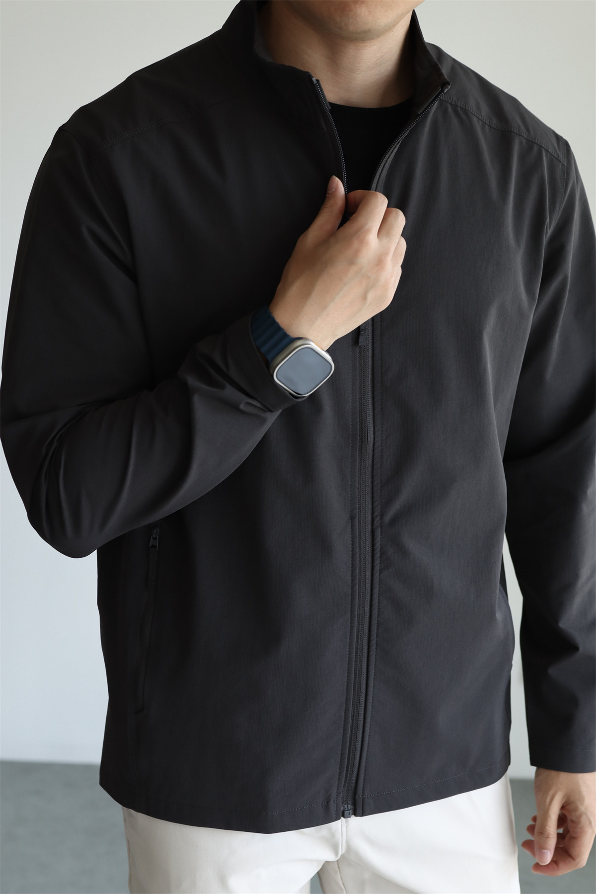 MONSEN Suitory Woven Quick-Dry 4-Way Stretch Outerwear Jacket in Denim product image