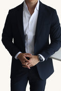 MONSEN Suitory Wrinkle-Free, Non-Iron BLAZER in Performance Blend front view