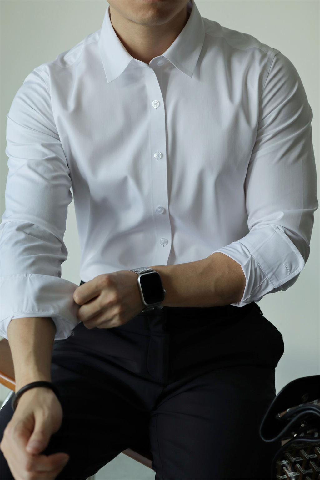 MONSEN Suitory Bamboo-Fiber Non-Iron Shirt in Bamboo Blend product image