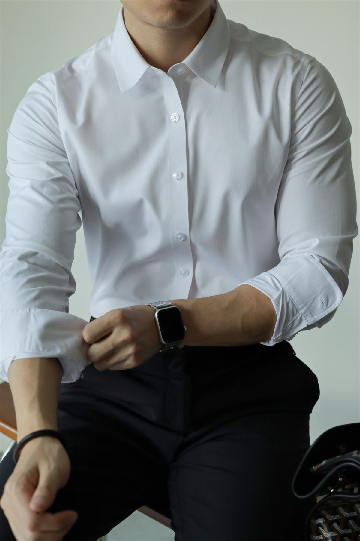 MONSEN Suitory Bamboo-Fiber Non-Iron Shirt in Bamboo Blend product image