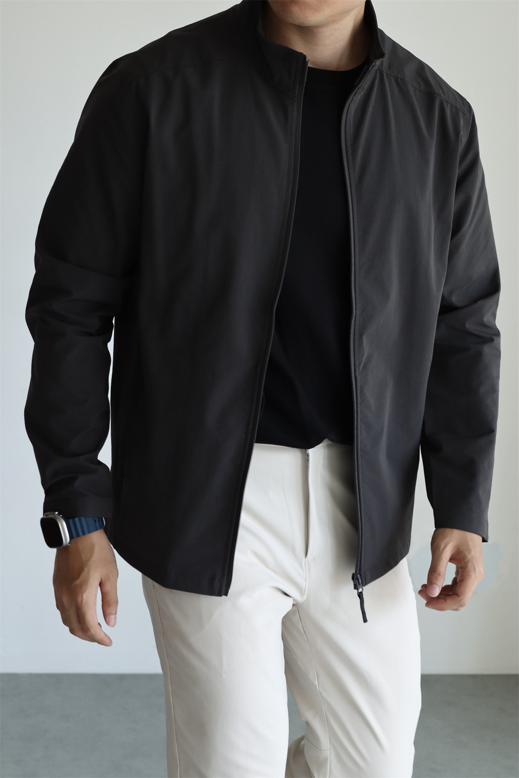 MONSEN Suitory Woven Quick-Dry 4-Way Stretch Outerwear Jacket in Denim product image