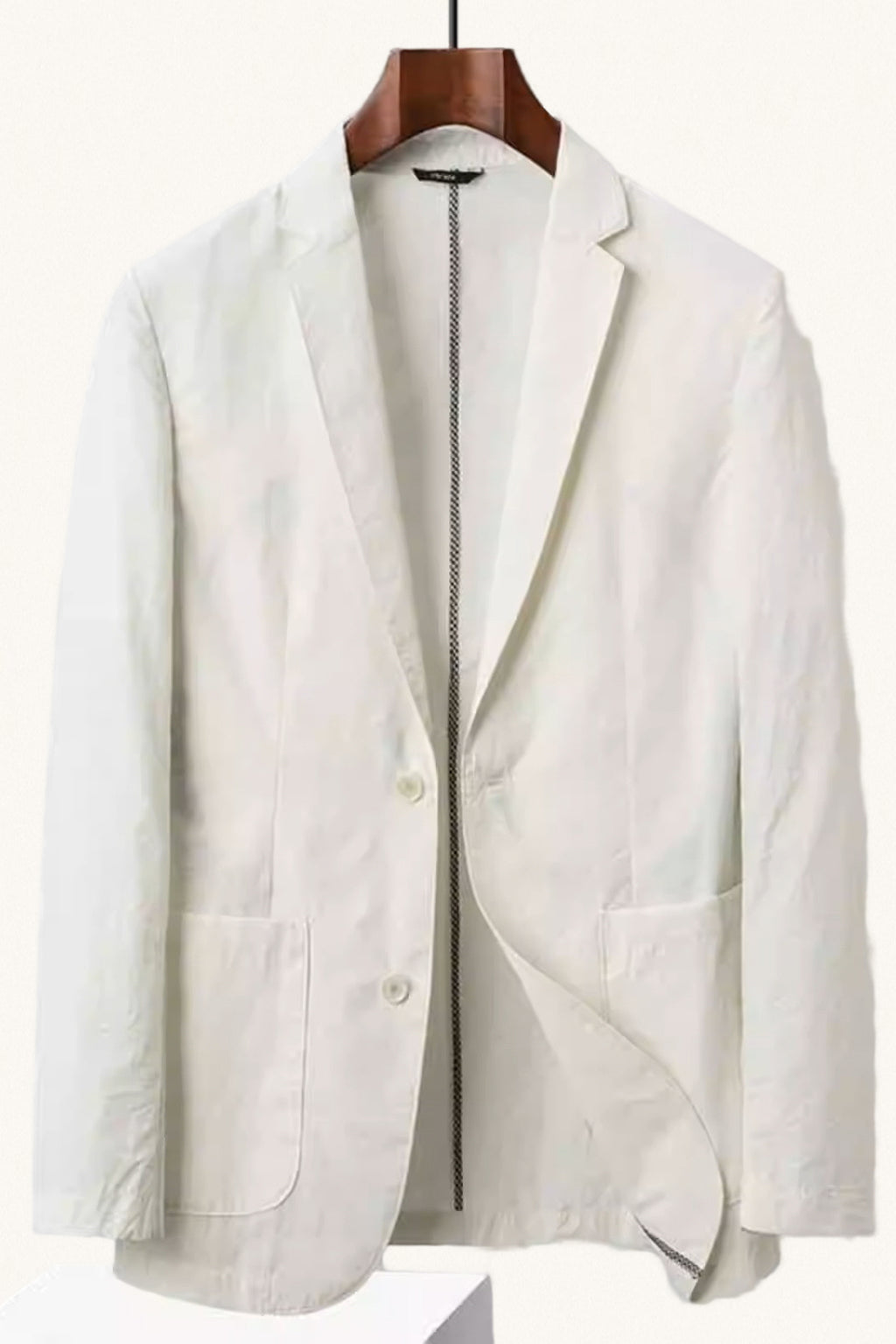 MONSEN Suitory Light Cotton Single Blazer front view