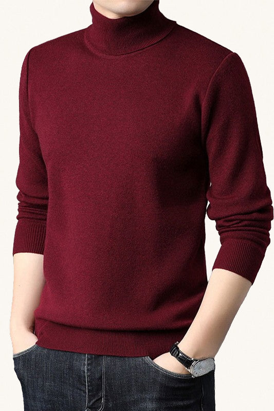 MONSEN Suitory 100% Wool Turtleneck Sweater product image