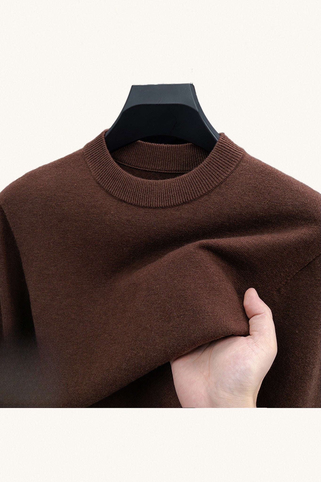 MONSEN Suitory 100% Wool Crew Sweater product image