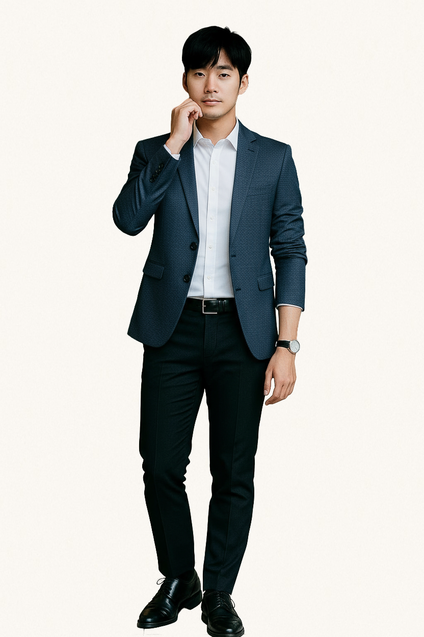 MONSEN Suitory Non-Iron Korean Style Blazer in Performance Blend product image