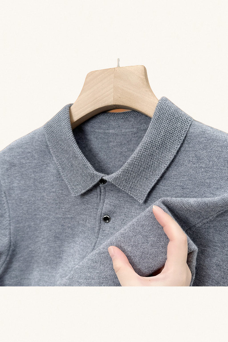 MONSEN Suitory AW Solid Polo Knit in Performance Blend product image