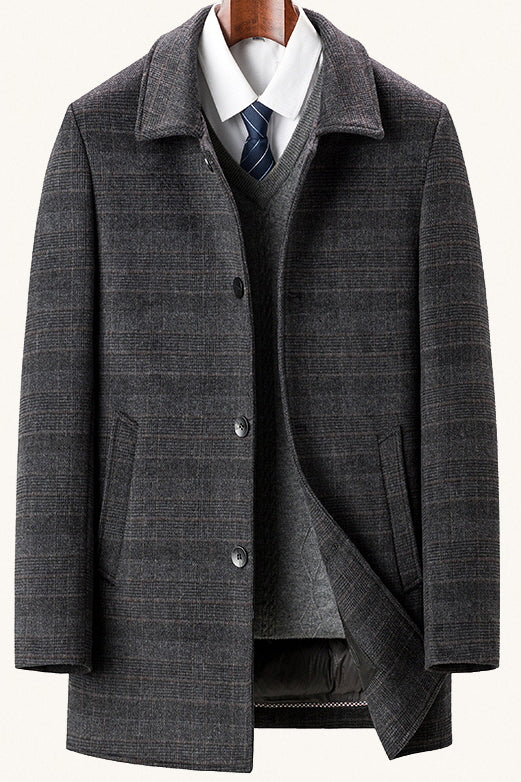 MONSEN Suitory Mid-Length Down-Lined Coat in Performance Blend product image