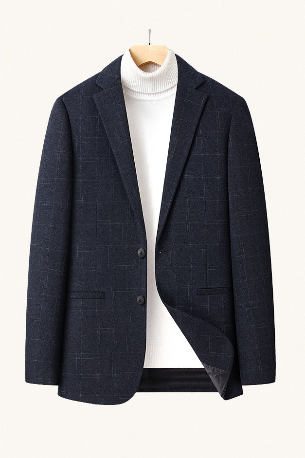 MONSEN Suitory K-Style Wrinkle-Resistant Blazer in Performance Blend front view