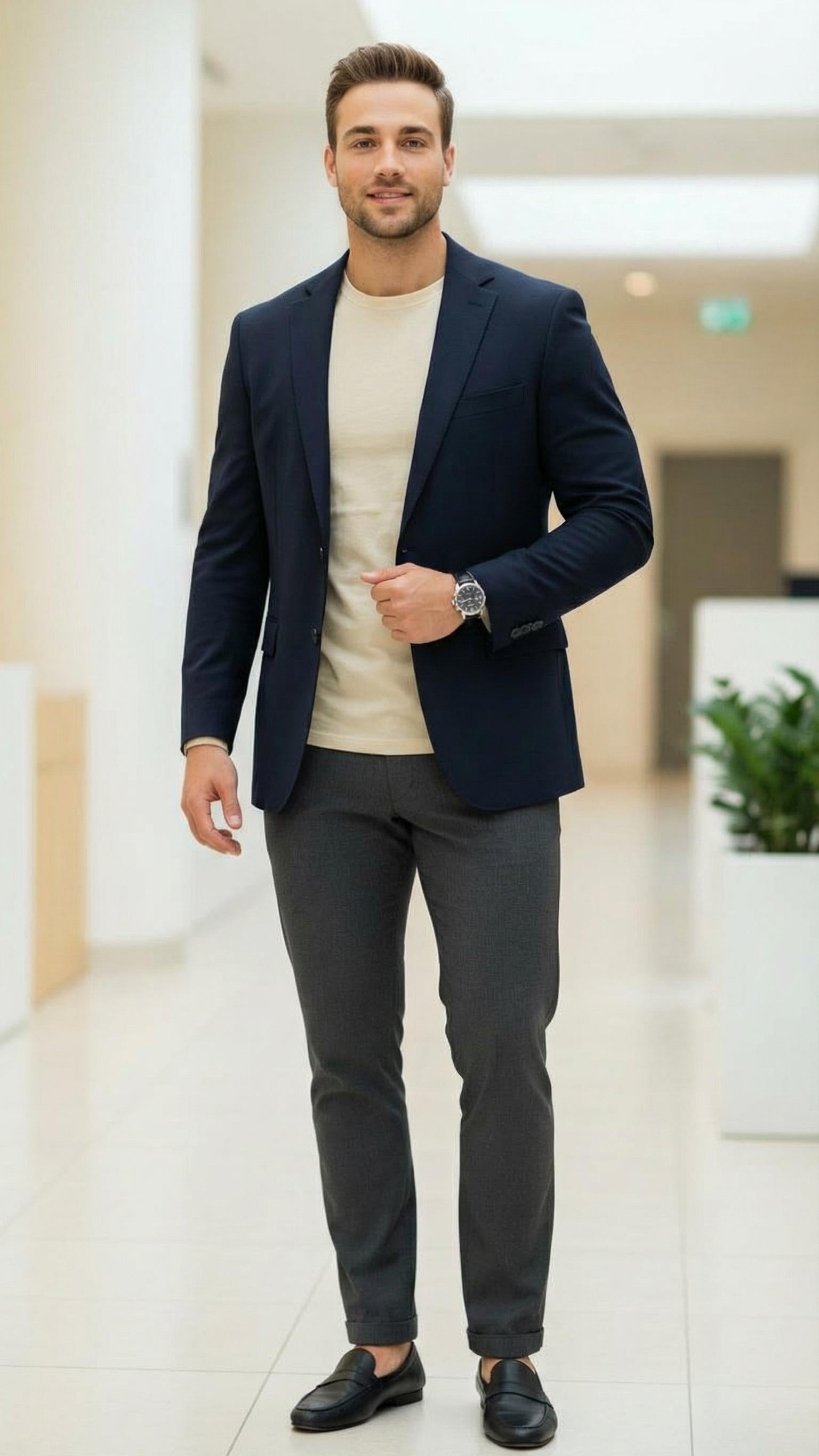 MONSEN Suitory Long Sleeve Crewneck T-Shirt in Cotton product image