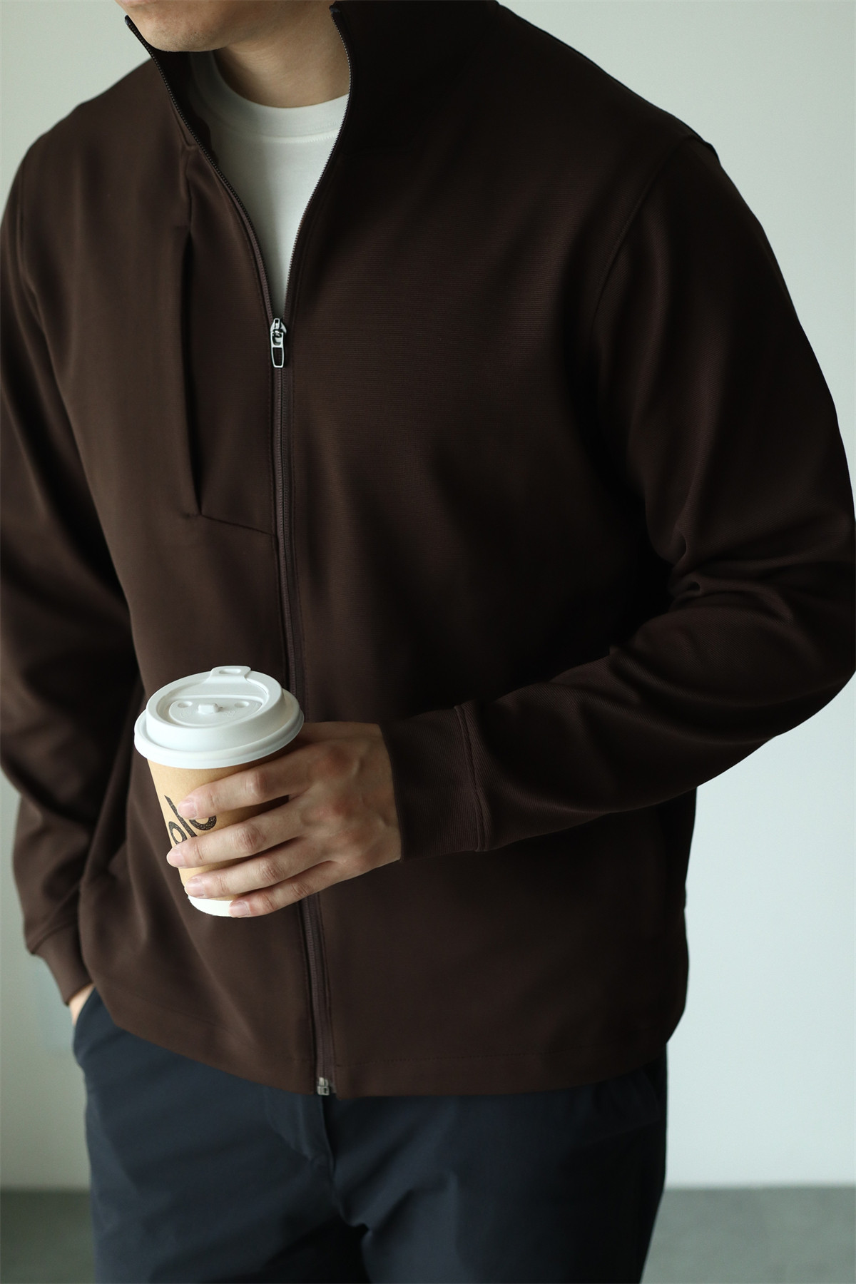 MONSEN Suitory 4-Way Stretch Stand-Collar Outerwear Jacket in Performance Blend product image
