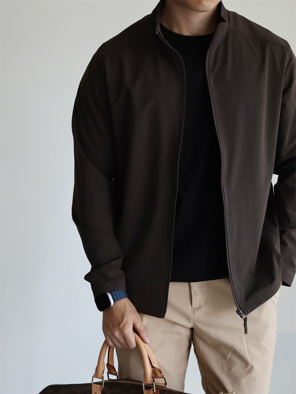 MONSEN Suitory Woven Quick-Dry 4-Way Stretch Outerwear Jacket in Denim product image