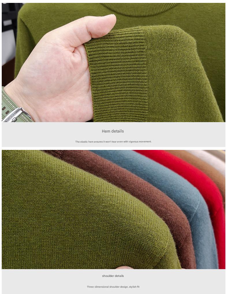 100% Wool Crew Sweater