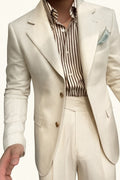 MONSEN Suitory Linen Half-Lined Single-Breasted Suit product image