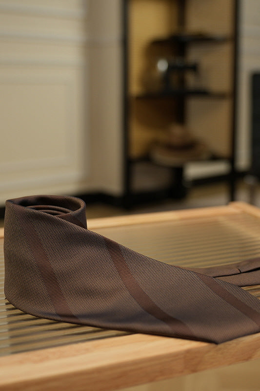 MONSEN Suitory Italian-Style Stripe Tie in Performance Blend product image