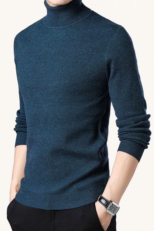 MONSEN Suitory 100% Wool Turtleneck Sweater product image