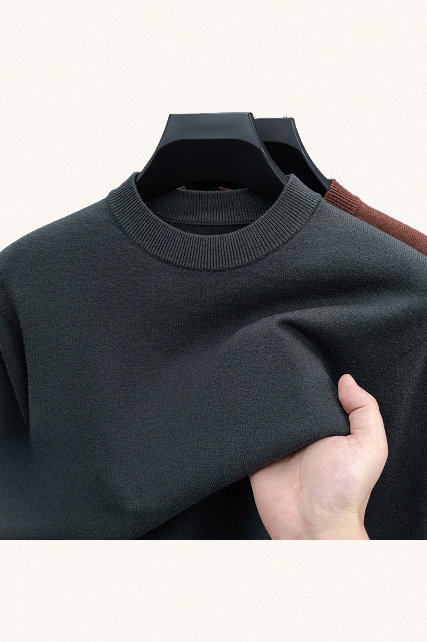 MONSEN Suitory 100% Wool Crew Sweater product image