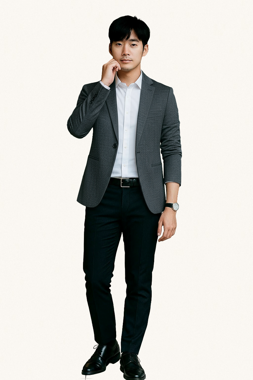 MONSEN Suitory Non-Iron Korean Style Blazer in Performance Blend product image