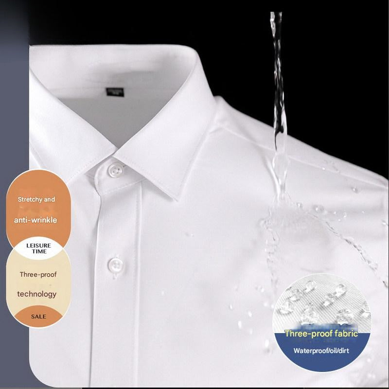 MONSEN Suitory Triple-Protection Water-Repellent Dress Shirt in Bamboo Blend product image