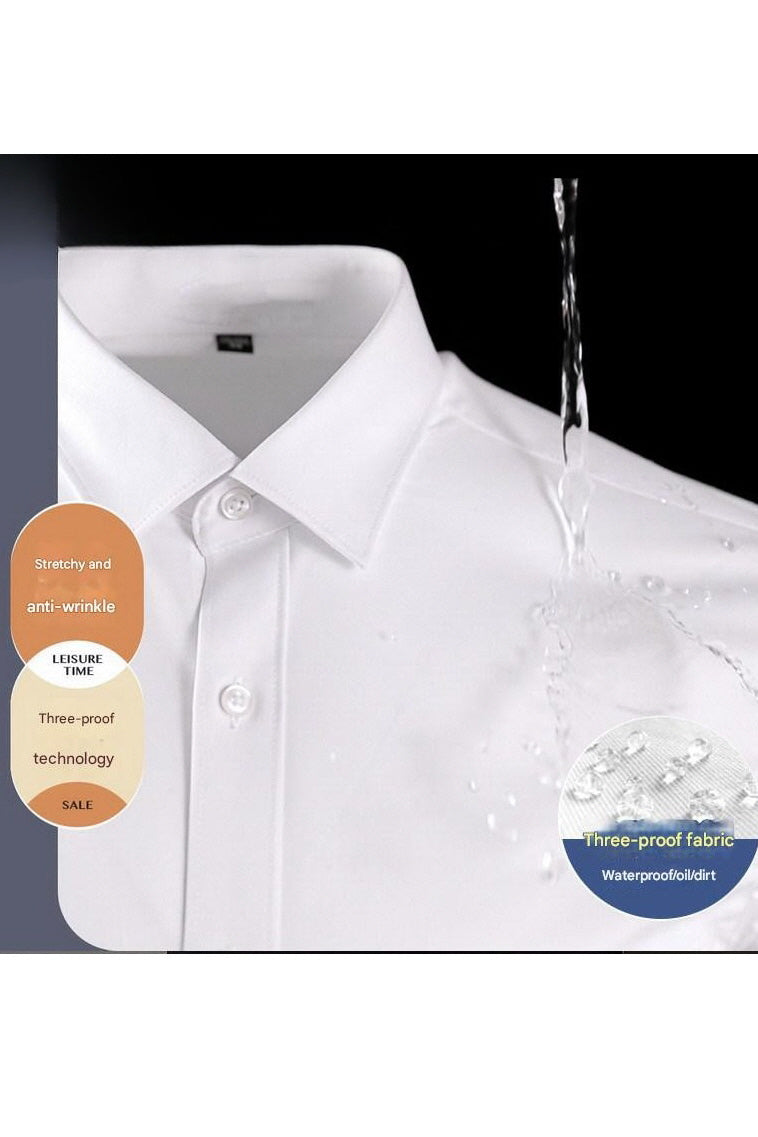 MONSEN Suitory Triple-Protection Water-Repellent Dress Shirt in Bamboo Blend product image