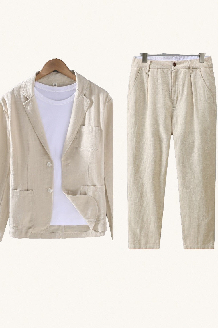 MONSEN Suitory Breathable Ramie-Cotton Blazer product image