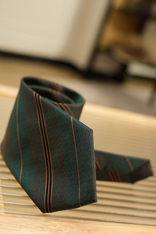 MONSEN Suitory Italian-Style Stripe Tie in Performance Blend product image