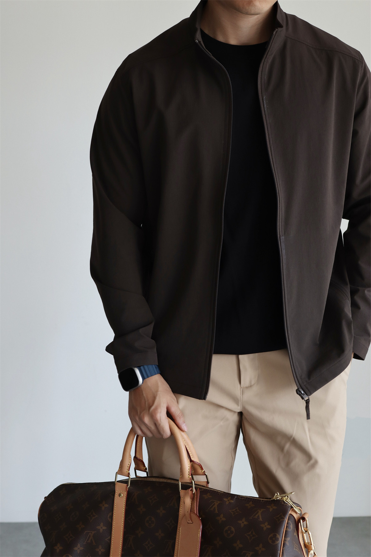 MONSEN Suitory Woven Quick-Dry 4-Way Stretch Outerwear Jacket in Denim product image
