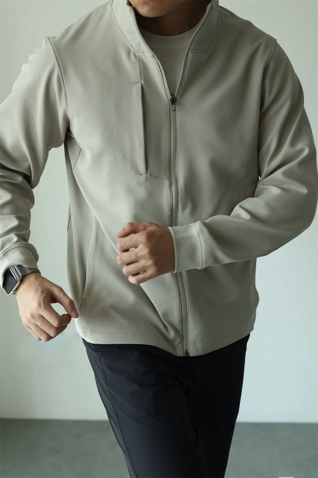 MONSEN Suitory 4-Way Stretch Stand-Collar Outerwear Jacket in Performance Blend product image